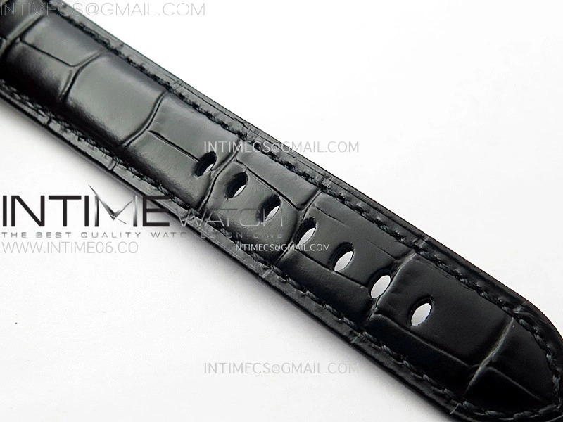 PAM1096 W Luminor GMT 42mm Titanium VSF 1:1 Best Edition Black Dial on Black Leather Strap P.9011 Super Clone